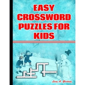 Easy Cosswod Puzzles fo Kids: Lage-Pint Best Puzzle Book fo Ages 8 and Up Papeback, Independently Published, English, 9798696708256