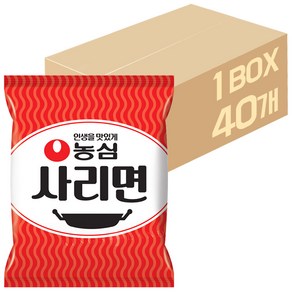 농심 사리면 110g x40입/ 업소용 식자재 한박스 찌개, 40개