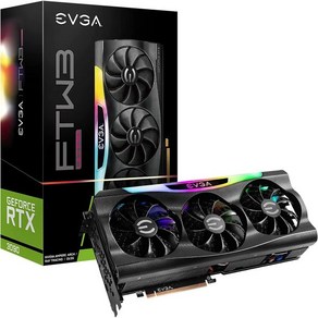 EVGA GeFoce RTX 3090 FTW3 울트라 게이밍 24GB GDDR6X iCX3 테크놀로지 ARGB LED 메탈 백플레이트 24GP53987KR