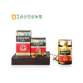 (농협) 6년근 홍삼농축액 골드 120g 삼지원 (빠른당일배송), 1병, 1개