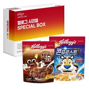 농심켈로그 오곡 첵스초코 570g +콘푸로스트 600g, 1.17kg, 1세트