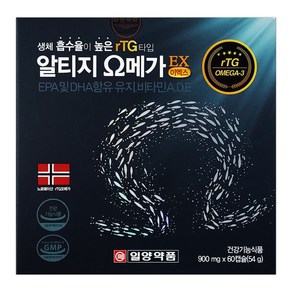 일양약품 알티지 오메가 이엑스EX 60캡슐(2개월), 2개, 60정