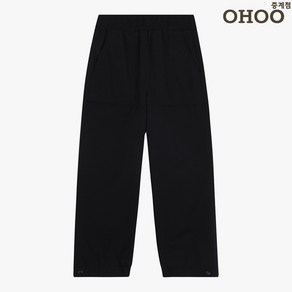 오후 중계점 *23FW 소량재입고 50%할인* 화섬 기모안감 팬츠 (BLACK) 깔끔한 컬러 따땃한 기모 바지 데일리 팬츠 밑단 단추 디자인 사이즈 조절 가능 7~13세