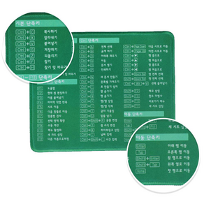 엑셀 단축키 마우스패드 [사무실필수템 신입사원 감동 취직 취업 선물 Excel 액셀 잘하는법], 상세페이지 참조, 1개