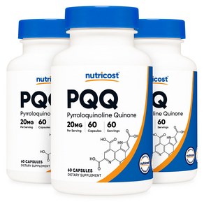 뉴트리코스트 PQQ 20mg 60캡슐, 60정, 3개