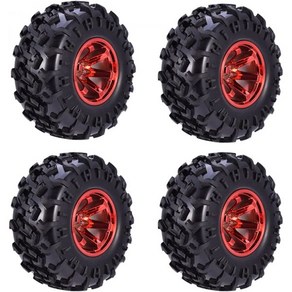 RC카 부품 DIY 알씨카 입문용 4PCS 130MM 고무 타이어 6개 스포크 플라스틱 휠 림 Traxxas HIMOTO HSP HPI SCX10 TRX4 Tamiya Kyos