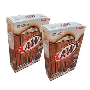 A&W Root Bee Caffeine/Suga Fee Classic On-the-Go A&W 루트 비어 카페인/무설탕 클래식 이동 중에도 음료 믹스 패킷 - 2팩(12ct, 1개, 45.36g