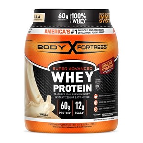 Body Fortress 100% 웨이 프리미엄 프로틴 파우더 789g (1.74lb) 바닐라맛