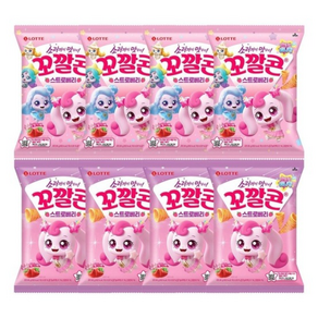 캐치티니핑X꼬깔콘 스트로베리 86gX12개 사무실 탕비실 회사 간식 과자, 12개, 86g