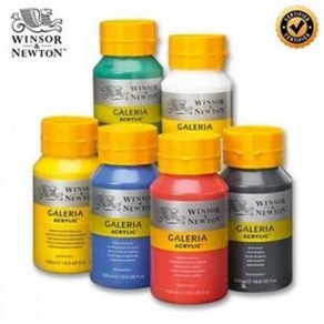 윈저앤뉴튼 갤러리아 아크릴 물감 Cadmium Yellow Deep Hue, 500ml, 1색