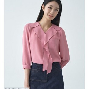지센뉴코아창원점 여성여름쉬폰러플카라블라우스 ## 시원한재질 여성스럽고 격식있는 분위기