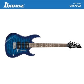 [IBANEZ] 아이바네즈 일렉기타 GIO 시리즈 GRX70QA 블루 버스트 / IBANEZ GRX70QA TRANSPARENT BLUE BURST [IBEG-525-TBB], 1개