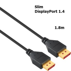 20핀더미 Slim 1.4 디스플레이포트 슬림 1.8m 케이블, 1개