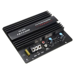 무손실 차량용 베이스 서브우퍼 오디오 고출력 파워 12V 600W 모듈 보드 DIY 앰프, 01 CHINA, 1) Black, Black