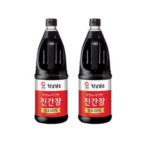 청정원 햇살담은 두번달여 더 진한 진간장 1 7L X 2병, 상세페이지 참조, 상세페이지 참조