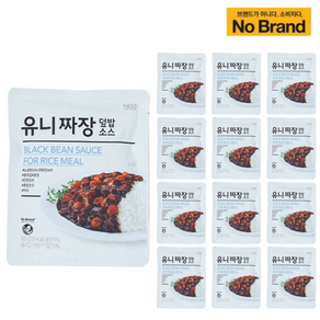 [노브랜드] 유니짜장 덮밥소스 100g 짜장밥 /, 12개