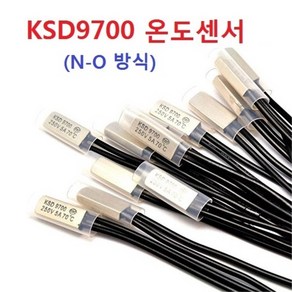 KSD9700 온도센서 NO 타입 45도-130도 금속 하우징, 1개, 130도