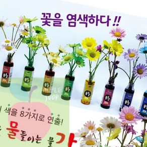 AP 식물염색 꽃물감 꽃감 50ML 8가지색상, 분홍