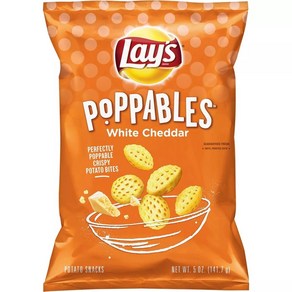 [미국직배송]레이즈 팝퍼블 화이트 체다 포테이토 스낵 141.7g Lay's Poppables White Cheddar Potato Snacks 5oz