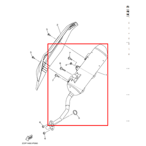 야마하 NMAX 125/155 머플러 ASSY 2DS/BV3-E4711-00 엔맥스 125 -2020, 1개