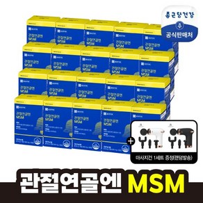 종근당건강 관절연골엔 MSM 20개월+마사지건, 60정, 1개