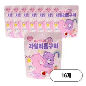 무설탕 제로 젤리 케어베어 자일리톨 구미, 16개, 50g