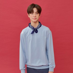 [오션스카이] [2colo](본사직영)주니어 초등 고학년 옷 긴팔 봄가을 남아 어깨 자수 포인트 맨투맨 T-shit