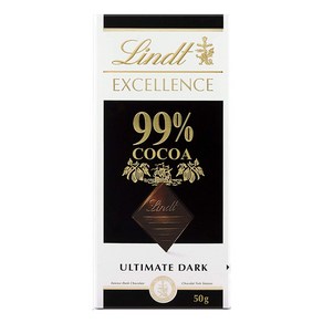 린트 엑설런스 다크 카카오 99% 초콜릿 50g Lindt, 1개