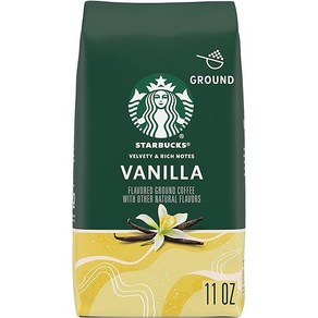 스타벅스 바닐라향 그라운드 분쇄커피 11oz(311g) 2팩 Stabucks Vanilla Flavoed Gound Coffee Pack of 2, 08바닐라, 311g, 2개