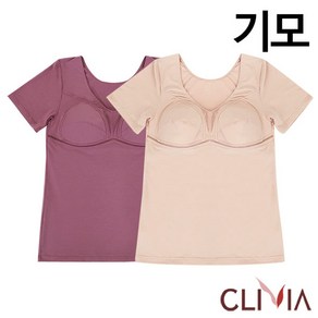 [크리비아] 포근한기모 무빙반팔 브라내의상의1종(C4325A)95~110/빅사이즈까지