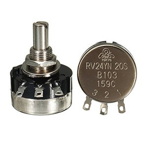 아두이노 RV24YN20S (B103) -10K Ohm COSMOS Tokyo 정품 가변 저항 가변저항기 potentiomete Nut Washe 포함 0.1%의 비밀, 1개