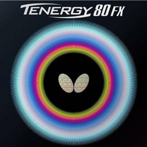 버터플라이 테너지80 탁구러버, 블랙, 1개