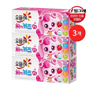 빙그레 요플레 짜먹는 키즈 딸기 6입 3개 캐치티니핑, 240g