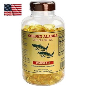 NCB Omega3 Alaska Deep Sea Fish Oil 엔씨비 오메가3 알래스카 심해어유 200캡슐, 1개, 200정