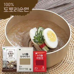 [KT알파쇼핑]김영근 명인의 100%도토리면 12팩 (동치미육수 6 + 비빔장 6), 단일, 150g