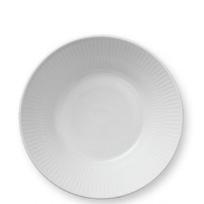 로얄코펜하겐 화이트 플루티드 깊은접시 17cm, 1개