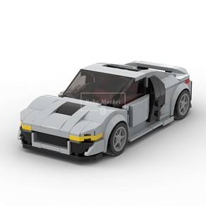 호환블럭 스피드챔피언 Audi R8 V10 아우디 스피드 스포츠카 MOC-39070 창작 신제품, 1개