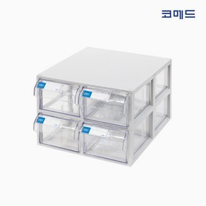 코메드 CMD-602-2 멀티박스 4칸 투명서랍장