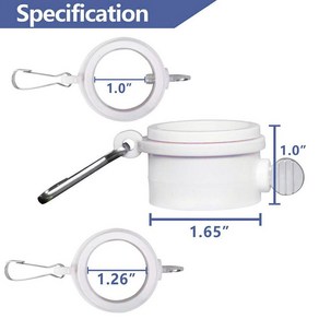 플래그 폴 클립 랩 방지 장착 깃대 스위블 360 회전 올림 2개, [01] 1.26 inch