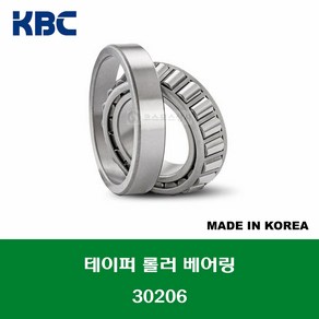 30206 E30206J 일제 NACHI 테이퍼 롤러 베어링 내경 30MM, 1개