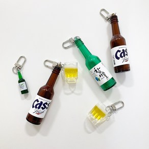 소주 맥주 키링 술키링 맥주잔키홀더 애주가 주당을 위한 키링, 맥주컵, 1개