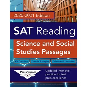 (영문도서) SAT Reading: Science and Social Studies 2020-2021 Edition Papeback, Independently Published