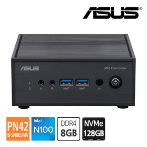 ASUS PN42-B-SN005MV N100 (8GB/NVMe 128GB) 미니PC 팬리스 듀얼랜 VGA포트 임베디드, 단품, 상세페이지 참조