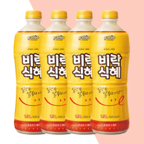 비락식혜 1.5L 간식 음료 팔도, 4개