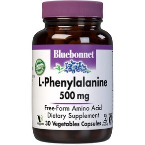 블루보넷뉴트리션 엘 페닐알라닌 L PHENYLALANINE 500mg 30베지캡슐, 30정, 1개