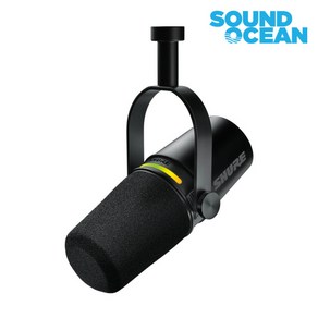 슈어 팟캐스트 XLR USB 하이브리드 듀얼 마이크 실버, MV7 Plus Black, 블랙