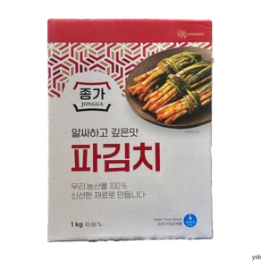 종가 국내산 파김치 1키로, 1개, 1kg