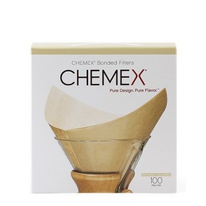 CHEMEX, 브라운, 1개, 커피필터, 100개, 1, 850ml