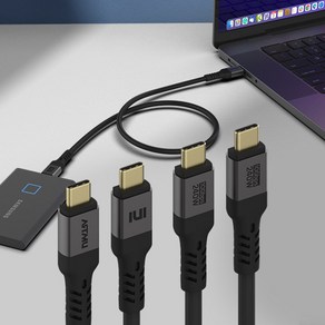 USB PD C to C 240W EPR GEN2 10Gbps 케이블 1m, GEN2_240W_10Gbps-메탈블랙1m, 1개