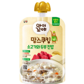 아이꼬야 맘스쿠킹 이유식 100g, 12개, (12개월부터~) 소고기와 두부진밥